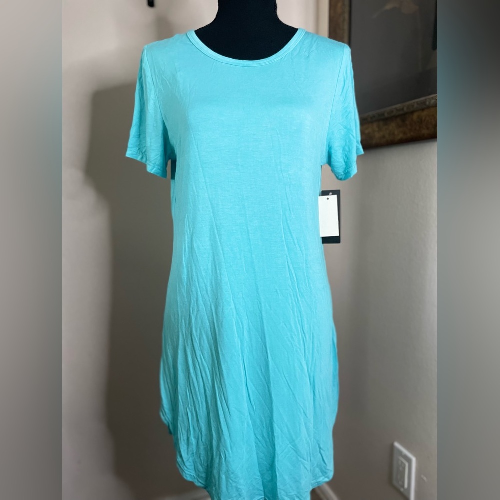 Blue midi dress